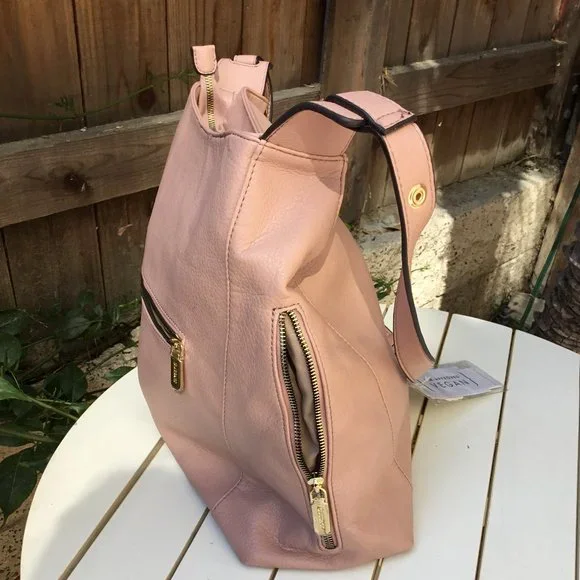 NWT Gussaci Pink Vegan Faux Leather Purse Handbag - Picture 3 of 9